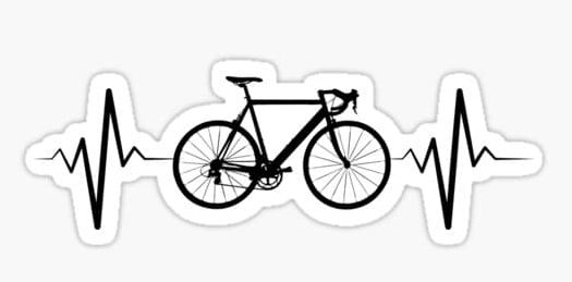 HeartBeat Vinyl Decals for Mountain Bikes
